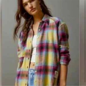 BDG Multicolor Plaid Button Down Shirt